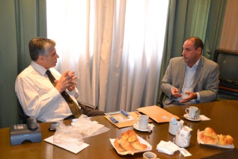 Di Giácomo recibió a las autoridades de AMIA La Plata
