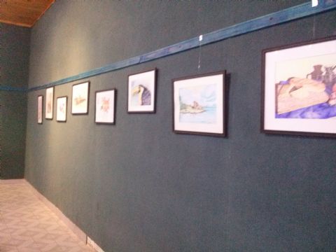 Se inauguró la muestra de dibujos con lapiceras de Jorge Di Camillo