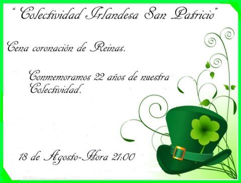Cena de la colectividad irlandesa