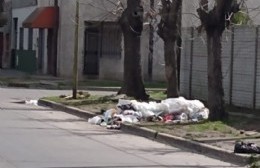 Residuos desparramados en la vereda: Tras días sin recolección, incipientes basurales