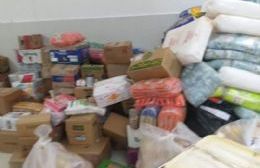 Bomberos entregó alimentos a los afectados por las inundaciones en el Litoral