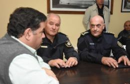 El intendente se reunió con las nuevas autoridades de la policía regional