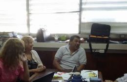 Reunión entre autoridades provinciales y referentes de ATE por el Hospital Larraín