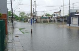 Calles anegadas por las lluvias