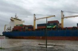 El buque Rita llegó al Puerto La Plata pero los containers estaban vacíos