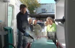 Desinfección: El Municipio recibió un equipo limpiador a vapor de última tecnología