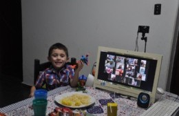 Salvador festejó sus 5 añitos a través de una aplicación