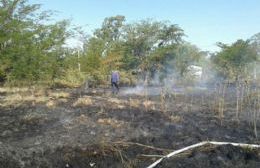 Alarma por gran incendio de pastizales en Los Talas