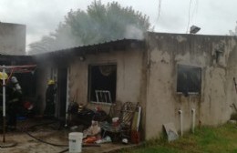 Se incendio una casa en Villa Paula