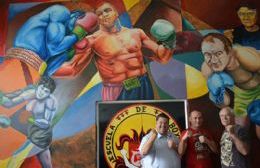 Se descubrió un mural en honor a la Escuela de Boxeo local