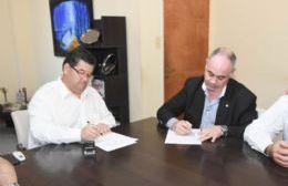 Nedela firmó un convenio de cooperación con el Colegio de Ingenieros de la Provincia