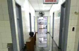 El agua también afectó la guardia del Hospital Larraín