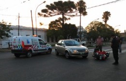 Choque en Montevideo y 6: Un herido leve