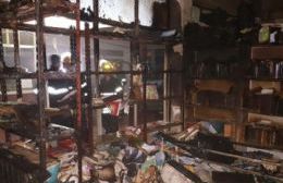 Se incendió la biblioteca de la Media Nº 1: Importantes daños