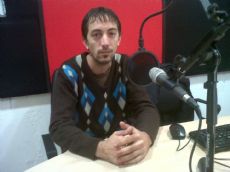 Cristian Guiraldo en el aire de 'BerissoCiudad en Radio'.