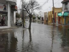 Zonas inundadas en Berisso.


