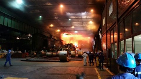 Incendio en SIDERAR