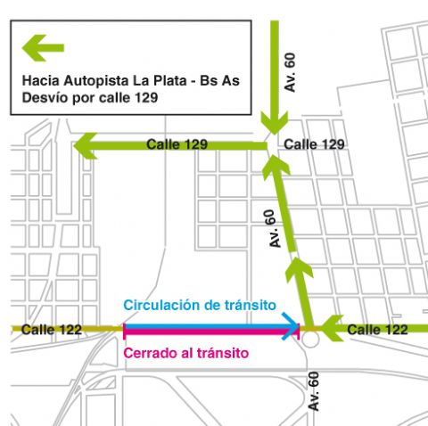 Cambios en la circulación de la Avenida 122