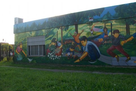Finalizó un nuevo mural en el Barrio Banco Provincia