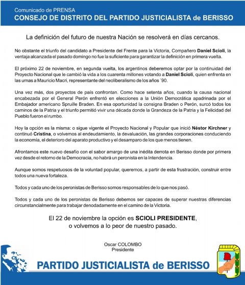 La definición del futuro de nuestra Nación se resolverá en días cercanos