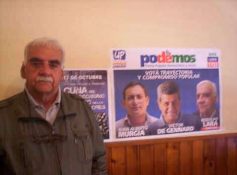 Lara pidió acompañamiento: “Somos figuras sindicales y sociales que hace muchos años estamos trabajando”