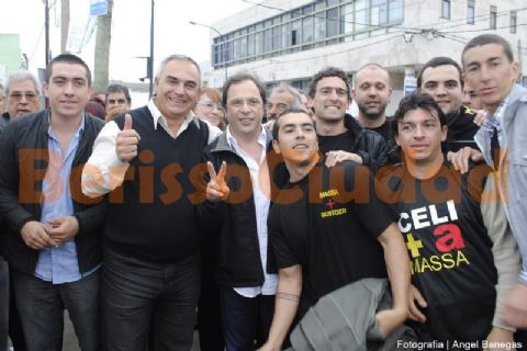 Ángel Celi y Darío Giustozzi visitaron la Fiesta del Inmigrante