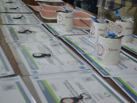 Entrega de diplomas del curso de operador socioterapéutico