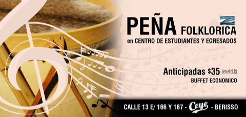 Peña folklórica en el CEyE