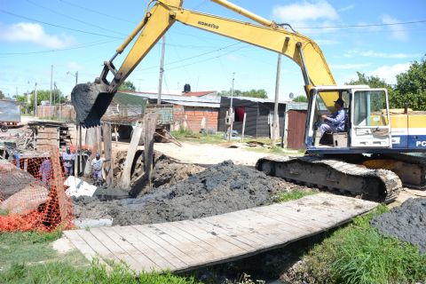 Intensifican las obras de defensa de la cuenca del Canal Watzenborn