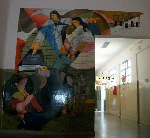 Se realizó un nuevo mural en la Escuela Primaria N°1