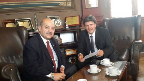 Scheffer se reunió con el presidente de la UNLP con el foco en la problemática ambiental