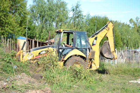 Tareas de mantenimiento en el Barrio Asentamiento San José Obrero