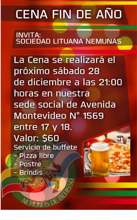 Ultiman detalles para la cena de fin de año de la Sociedad Lituana “Nemunas”