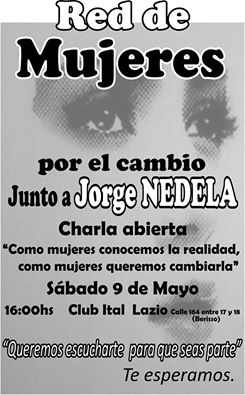 Lanzamiento de la “Red de mujeres para el cambio” junto a Jorge Nedela