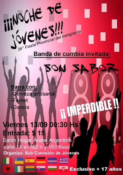 La juventud de Entidades Extrajeras invita a una fiesta especial en el marco del mes del Inmigrante