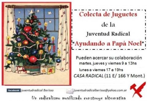 Continúa la colecta de juguetes motorizada por la Juventud Radical