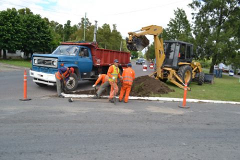Trabajos en rotondas de acceso a la Terminal de Contenedores