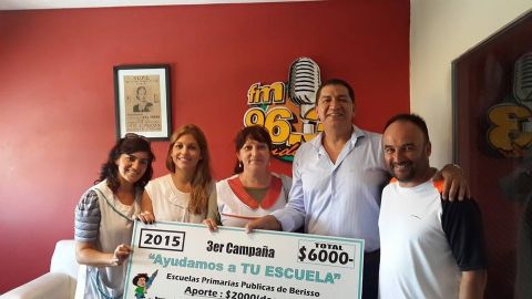 La agrupación “La Nueva” realizó un nuevo aporte a escuelas primarias públicas de Berisso