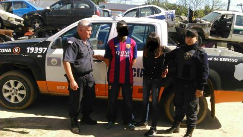 Joven pareja detenida por doble robo calificado