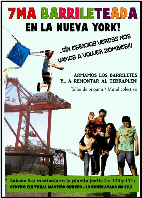 Barrileteada y concientización en la Nueva York: “Sin espacios verdes nos vamos a volver zombies”