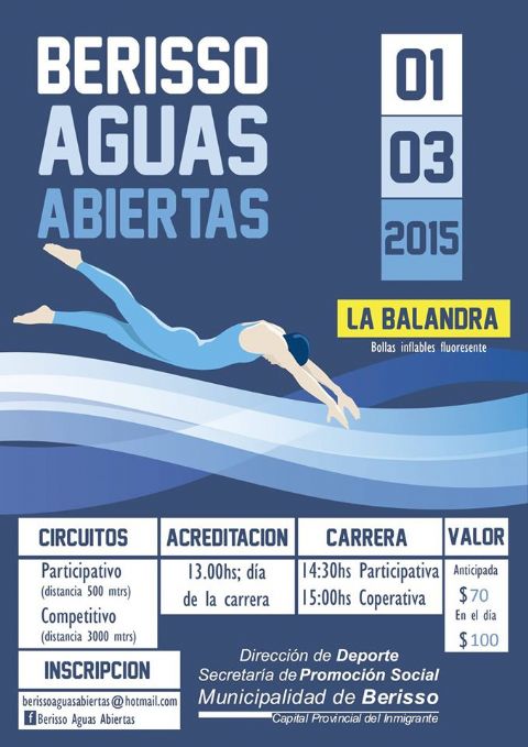 Se viene la competencia “Berisso Aguas Abiertas”