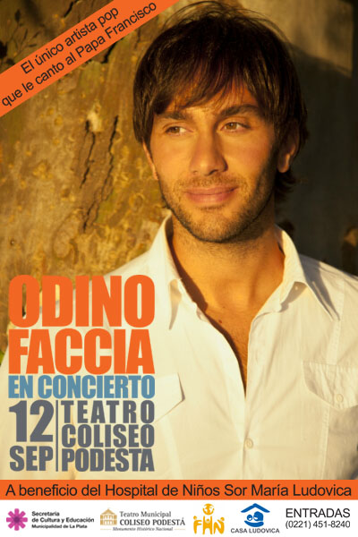 Odino Faccia se presenta en el Teatro Coliseo Podestá