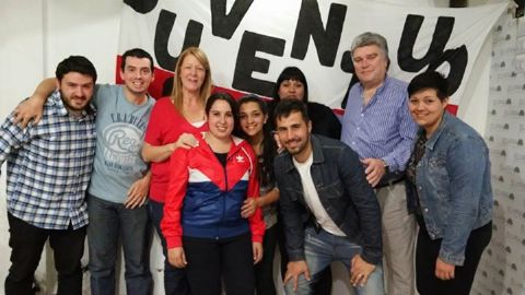 Topich y jóvenes del Frente Progresistas junto a Margarita Stolbizer