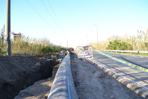 La comuna informó que avanzan las obras del acueducto que proveerá de agua potable a Los Talas