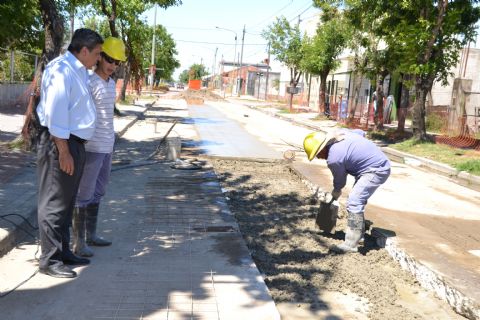 El intendente recorrió obras hidráulicas