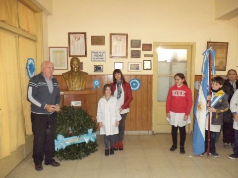 Homenaje a Hipólito Yrigoyen en la Escuela N° 3