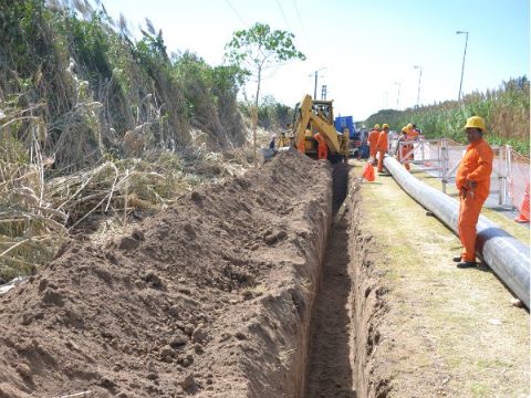 Avanzan las obras del acueducto que proveerá de agua potable a Los Talas