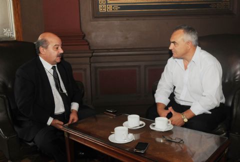 Celi se reunió con el presidente de la UNLP