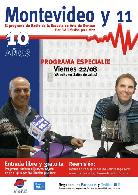 Especial por los 10 años de “Montevideo y 11”