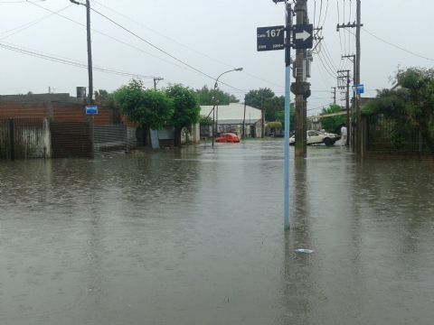 Inundación en 25 y 167